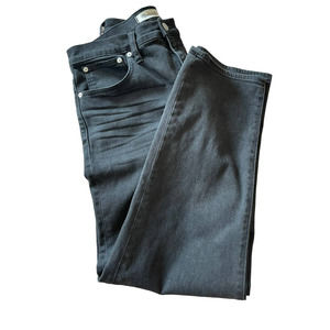 Madewell Classic Straight Jeans Black Denim Lunar Wash Size 29